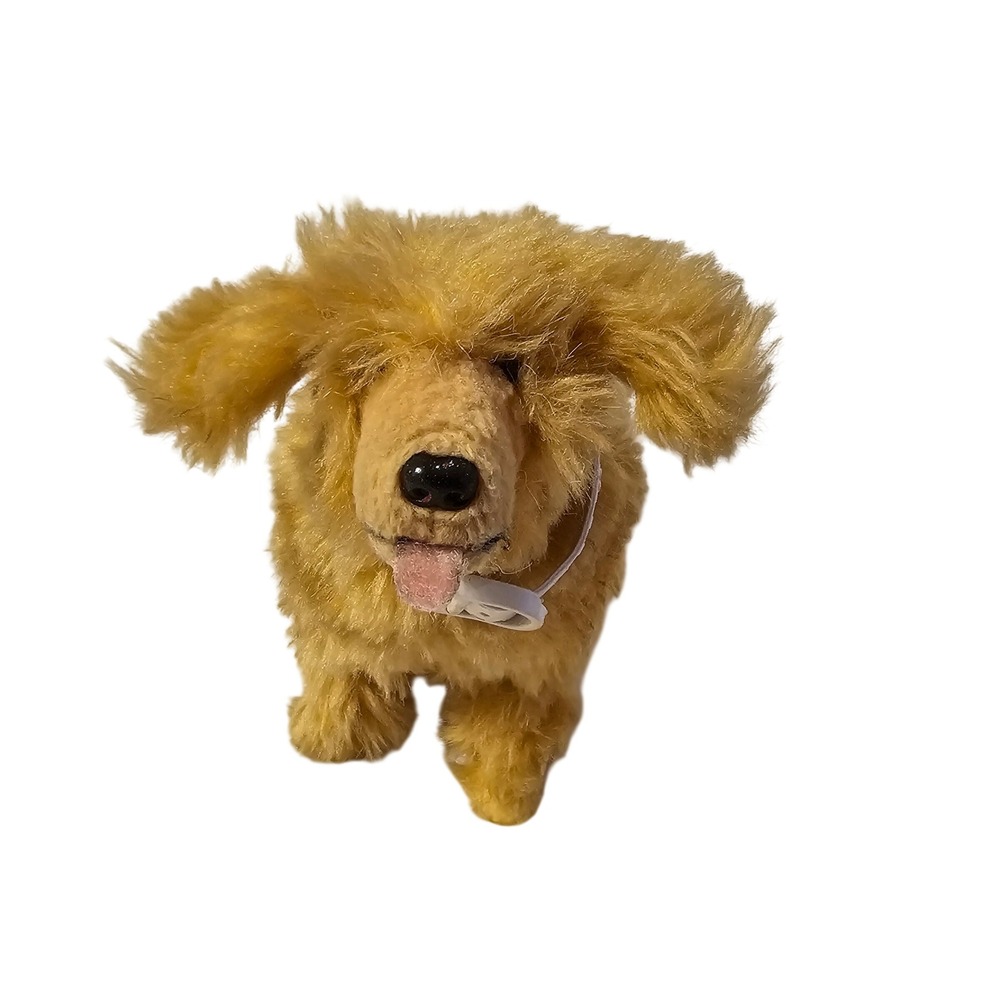 Mattel 1997 Golden Furry dog Plush Toy